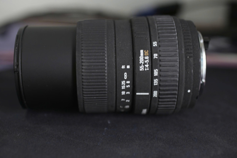 Lens sigma pentak k 55-200mm - Ống kính pentax