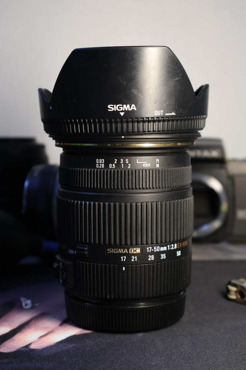 Ống kính Sigma 17-50mm F2.8 EX OS HMS For canon efs (canon crop) - Lens máy ảnh
